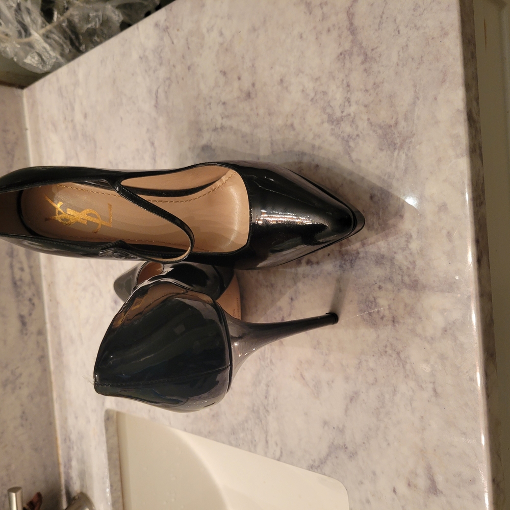 Yves Saint Laurent Women's Black Stiletto Heels. Size: 38.5 (8.5 US)